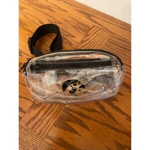 Iowa Hawkeye clear belt bag